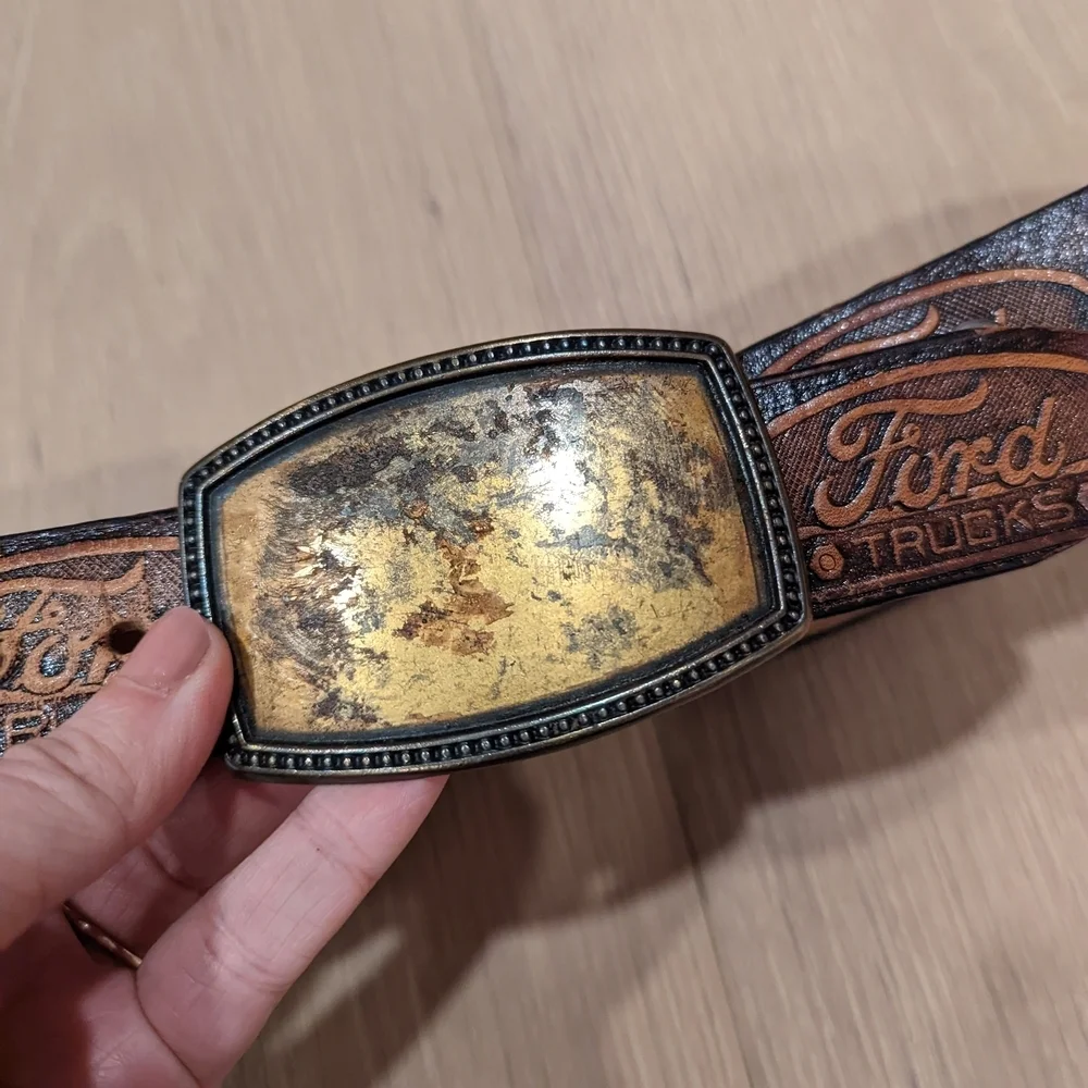 Brown Leather Ford Trucks Belt